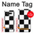 S2492 Black and White Check Hülle Schutzhülle Taschen für LG Stylo 6