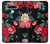 S3112 Rose Floral Pattern Black Hülle Schutzhülle Taschen für LG Stylo 6
