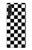 S1611 Black and White Check Chess Board Hülle Schutzhülle Taschen für LG Velvet