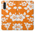 S2245 Hawaiian Hibiscus Orange Pattern Hülle Schutzhülle Taschen für LG Velvet