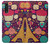 S2353 Paris Cartoon Vintage Pattern Hülle Schutzhülle Taschen für LG Velvet