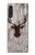 S2505 Reindeer Head Old Wood Texture Graphic Hülle Schutzhülle Taschen für LG Velvet