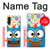 S2521 Cute Nerd Owl Cartoon Hülle Schutzhülle Taschen für LG Velvet