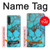 S2685 Aqua Turquoise Gemstone Graphic Printed Hülle Schutzhülle Taschen für LG Velvet