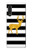 S2794 Black and White Striped Deer Gold Sparkles Hülle Schutzhülle Taschen für LG Velvet