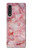 S2843 Pink Marble Texture Hülle Schutzhülle Taschen für LG Velvet