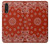 S3355 Bandana Red Pattern Hülle Schutzhülle Taschen für LG Velvet