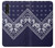 S3357 Navy Blue Bandana Pattern Hülle Schutzhülle Taschen für LG Velvet
