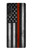 S3472 Firefighter Thin Red Line Flag Hülle Schutzhülle Taschen für LG Velvet