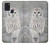 S1566 Snowy Owl White Owl Hülle Schutzhülle Taschen für Samsung Galaxy A21s
