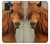 S1595 Beautiful Brown Horse Hülle Schutzhülle Taschen für Samsung Galaxy A21s