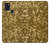 S3388 Gold Glitter Graphic Print Hülle Schutzhülle Taschen für Samsung Galaxy A21s