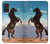 S0934 Wild Black Horse Hülle Schutzhülle Taschen für Samsung Galaxy A51 5G