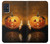 S1083 Pumpkin Spider Candles Halloween Hülle Schutzhülle Taschen für Samsung Galaxy A51 5G