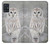S1566 Snowy Owl White Owl Hülle Schutzhülle Taschen für Samsung Galaxy A51 5G