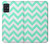S1723 Mint Chevron Zigzag Hülle Schutzhülle Taschen für Samsung Galaxy A51 5G