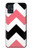 S1849 Pink Black Chevron Zigzag Hülle Schutzhülle Taschen für Samsung Galaxy A51 5G