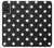 S2299 Black Polka Dots Hülle Schutzhülle Taschen für Samsung Galaxy A51 5G