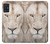 S2399 White Lion Face Hülle Schutzhülle Taschen für Samsung Galaxy A51 5G
