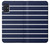 S2767 Navy White Striped Hülle Schutzhülle Taschen für Samsung Galaxy A51 5G