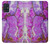 S2907 Purple Turquoise Stone Hülle Schutzhülle Taschen für Samsung Galaxy A51 5G