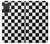 S1611 Black and White Check Chess Board Hülle Schutzhülle Taschen für Samsung Galaxy A71 5G