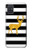 S2794 Black and White Striped Deer Gold Sparkles Hülle Schutzhülle Taschen für Samsung Galaxy A71 5G