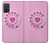 S2847 Pink Retro Rotary Phone Hülle Schutzhülle Taschen für Samsung Galaxy A71 5G