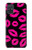 S2933 Pink Lips Kisses on Black Hülle Schutzhülle Taschen für Samsung Galaxy A71 5G