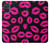 S2933 Pink Lips Kisses on Black Hülle Schutzhülle Taschen für Samsung Galaxy A71 5G