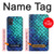 S3047 Green Mermaid Fish Scale Hülle Schutzhülle Taschen für Samsung Galaxy A71 5G [nur für A71 5G. NICHT für A71]
