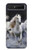 S0246 White Horse Hülle Schutzhülle Taschen für Samsung Galaxy Z Flip 5G