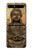 S0344 Buddha Rock Carving Hülle Schutzhülle Taschen für Samsung Galaxy Z Flip 5G