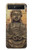 S0344 Buddha Rock Carving Hülle Schutzhülle Taschen für Samsung Galaxy Z Flip 5G