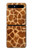 S0422 Giraffe Skin Hülle Schutzhülle Taschen für Samsung Galaxy Z Flip 5G