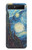 S0582 Van Gogh Starry Nights Hülle Schutzhülle Taschen für Samsung Galaxy Z Flip 5G