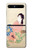 S0889 Japan Art Kimono Hülle Schutzhülle Taschen für Samsung Galaxy Z Flip 5G
