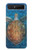 S1249 Blue Sea Turtle Hülle Schutzhülle Taschen für Samsung Galaxy Z Flip 5G