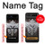 S1434 Skull Wing Tattoo Biker Hülle Schutzhülle Taschen für Samsung Galaxy Z Flip 5G