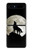 S1981 Wolf Howling at The Moon Hülle Schutzhülle Taschen für Samsung Galaxy Z Flip 5G