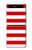 S2364 Red and White Striped Hülle Schutzhülle Taschen für Samsung Galaxy Z Flip 5G