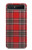 S2374 Tartan Red Pattern Hülle Schutzhülle Taschen für Samsung Galaxy Z Flip 5G