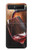 S2396 Red Wine Bottle And Glass Hülle Schutzhülle Taschen für Samsung Galaxy Z Flip 5G