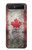 S2490 Canada Maple Leaf Flag Texture Hülle Schutzhülle Taschen für Samsung Galaxy Z Flip 5G