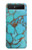 S2685 Aqua Turquoise Gemstone Graphic Printed Hülle Schutzhülle Taschen für Samsung Galaxy Z Flip 5G