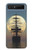 S2897 Pirate Ship Moon Night Hülle Schutzhülle Taschen für Samsung Galaxy Z Flip 5G