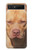S2903 American Pitbull Dog Hülle Schutzhülle Taschen für Samsung Galaxy Z Flip 5G