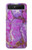 S2907 Purple Turquoise Stone Hülle Schutzhülle Taschen für Samsung Galaxy Z Flip 5G