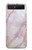 S3482 Soft Pink Marble Graphic Print Hülle Schutzhülle Taschen für Samsung Galaxy Z Flip 5G