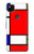S0157 Composition Red Blue Yellow Hülle Schutzhülle Taschen für Google Pixel 4a